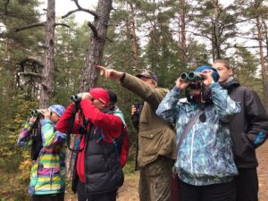 Три экослета для школьников прошли в сентябре на территории Кургальского заказника