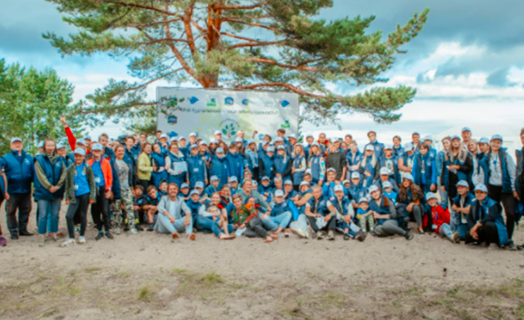 Волонтеры проекта «Мой Кургальский» провели первую уборку на территории заказника: собрано более 1,3 тонны мусора