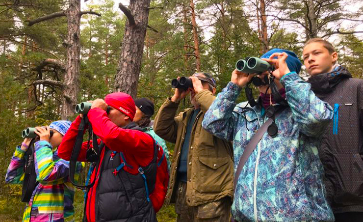Три экослета для школьников прошли в сентябре на территории Кургальского заказника